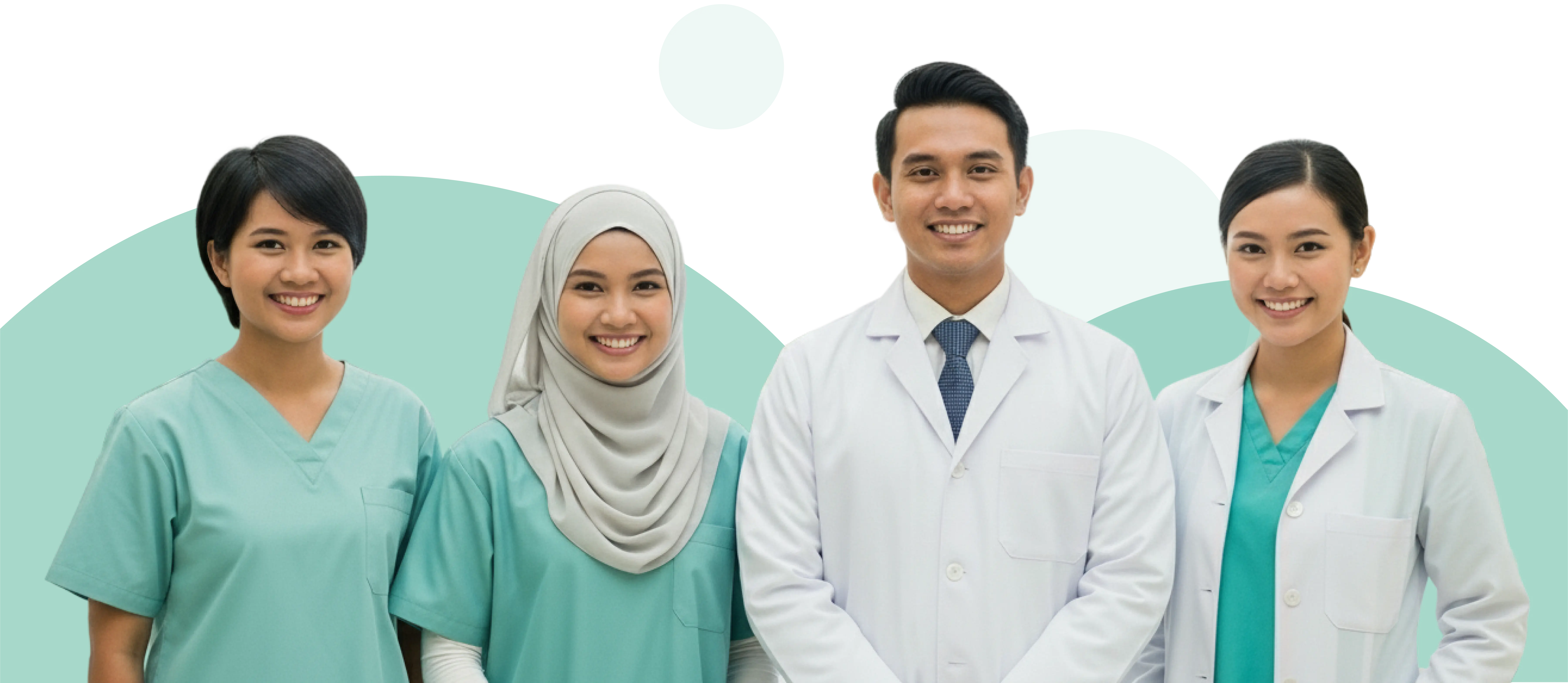 Team of diverse mental health professionals