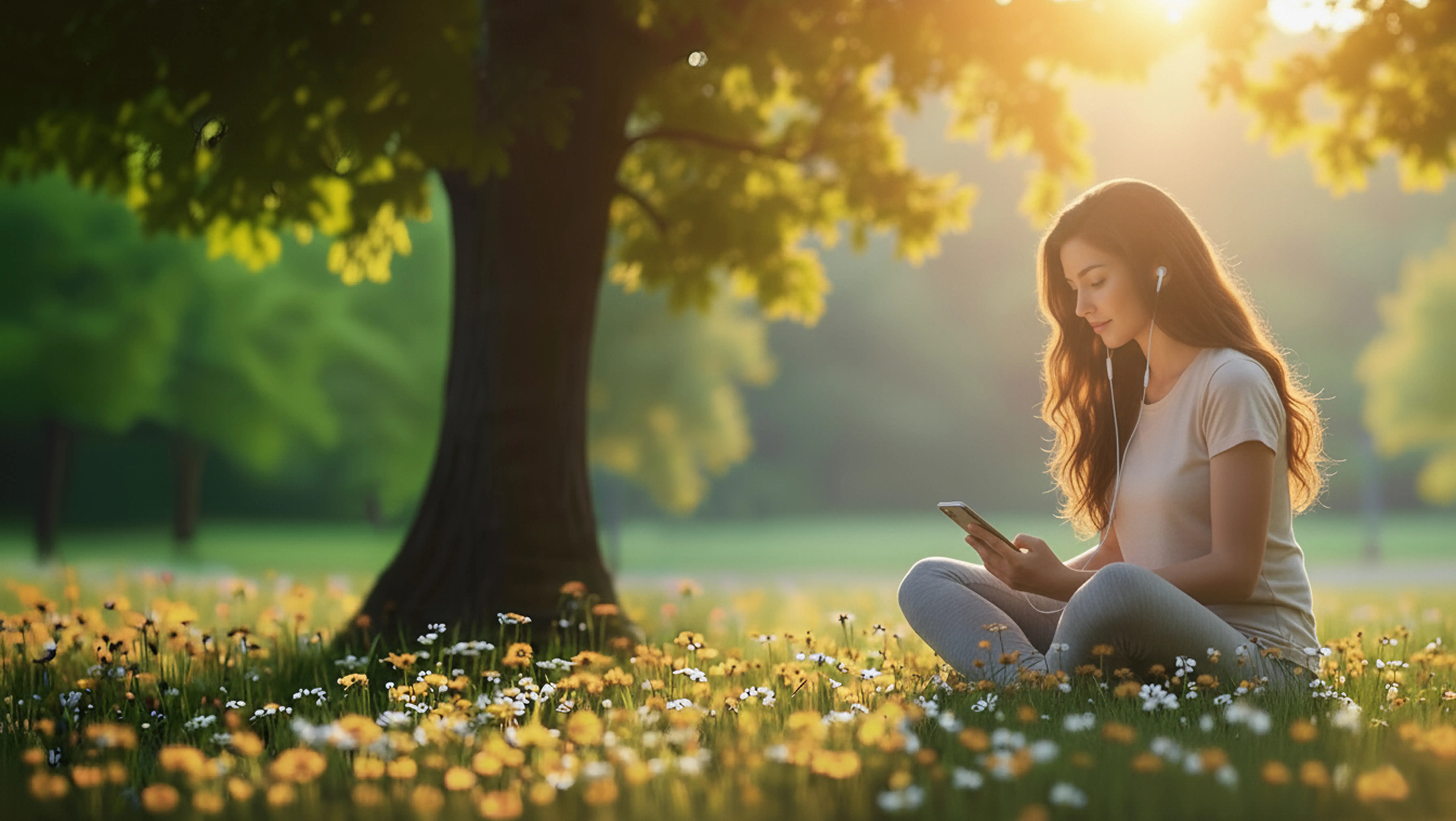 Peaceful nature background